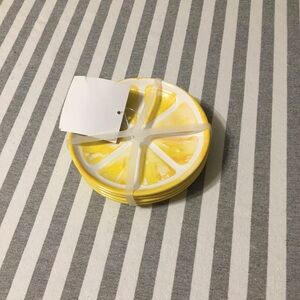 Lemon mini plates/ coasters NWT